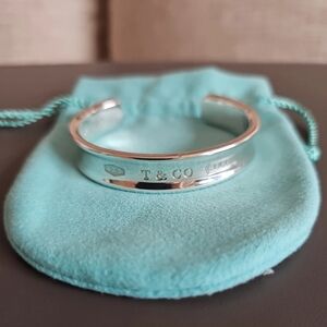 Tiffany & Co 1837 Wide Cuff Bracelet, Sterling Silver 925